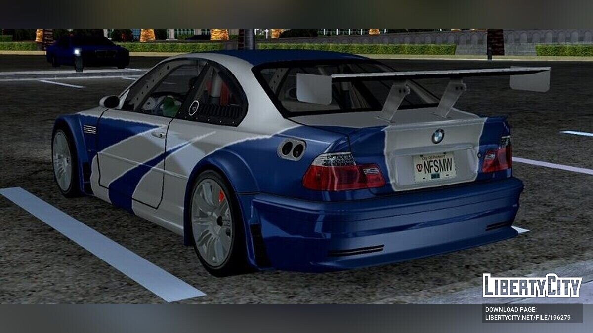 Скачать BMW M3 GTR из NFS MW для GTA San Andreas (iOS, Android)