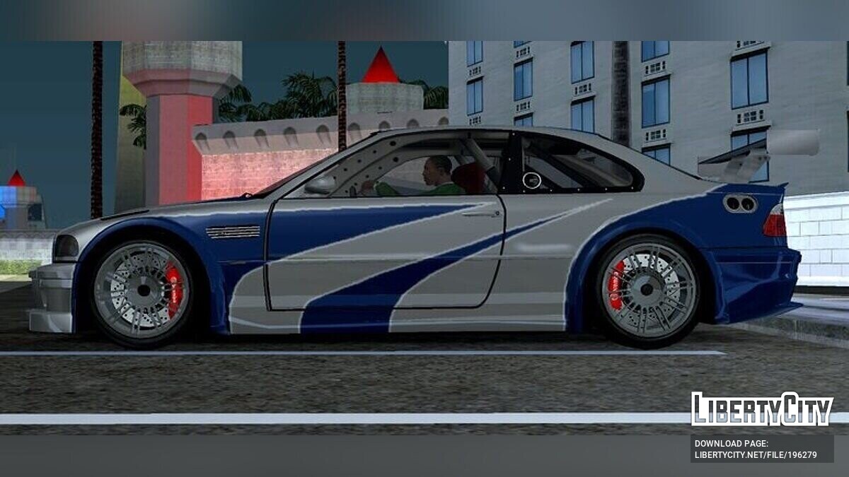 Скачать BMW M3 GTR из NFS MW для GTA San Andreas (iOS, Android)