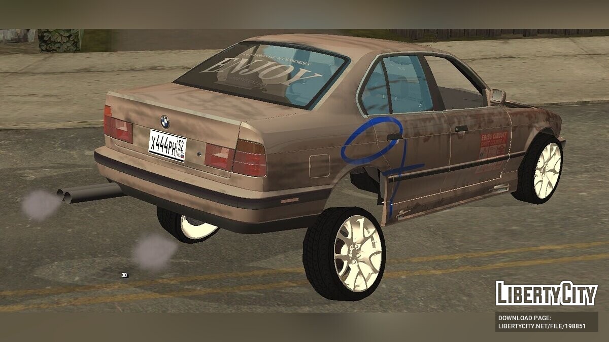 Скачать BMW E34 STREET STYLE для GTA San Andreas (iOS, Android)