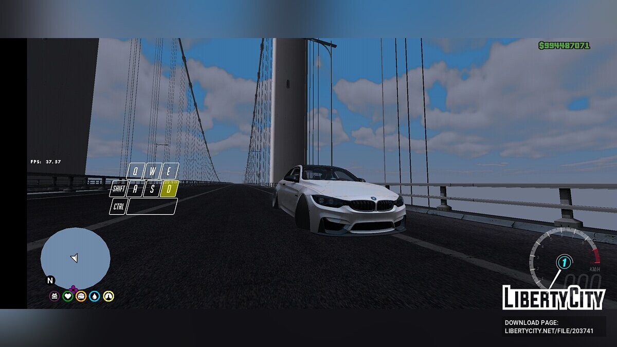 Скачать Звук двигателя BMW M4 для GTA San Andreas (iOS, Android)