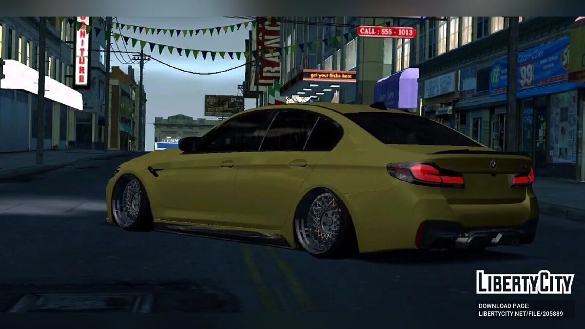 BMW M5 F90 Stance Perfomance / GTA San Andreas (iOS, Android)