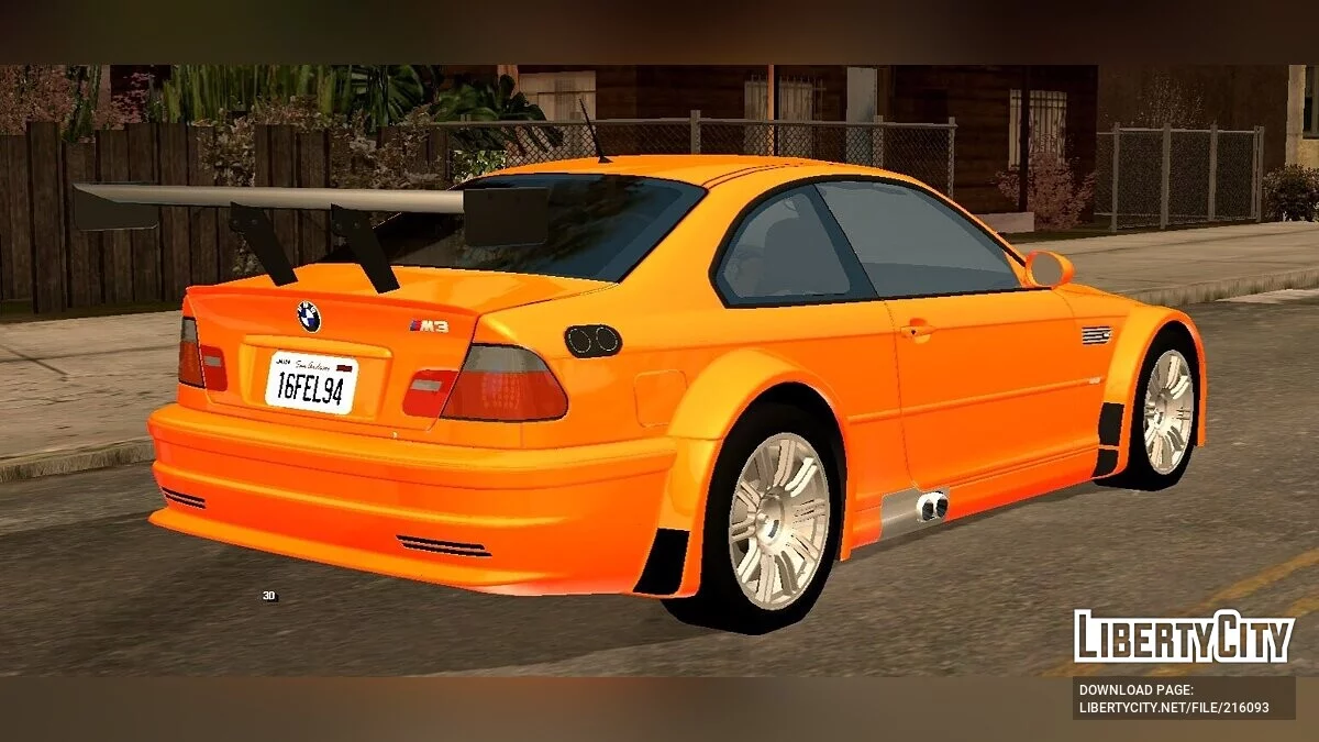 BMW M3 E46 GTR '01 - (Only DFF) / GTA San Andreas (iOS, Android)