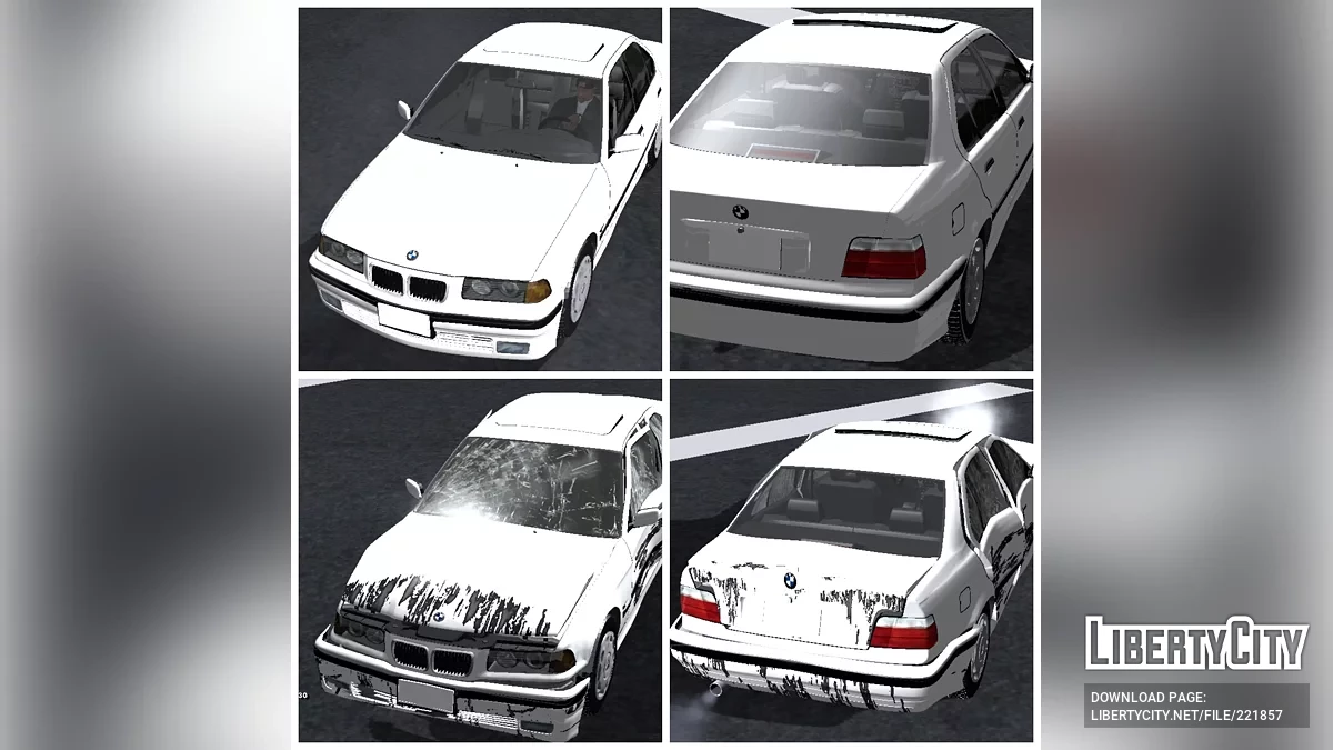 1997 BMW 320i E36 Facelift / GTA San Andreas (iOS, Android)
