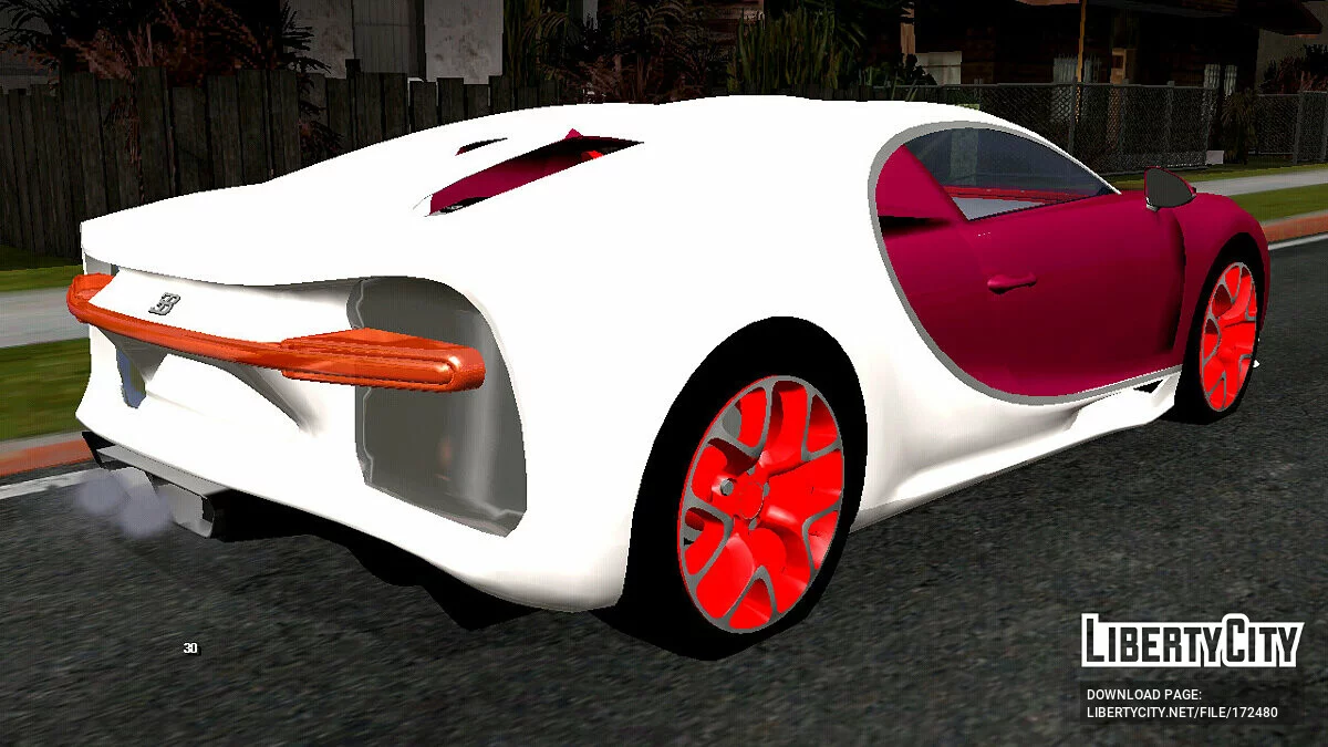 Bugatti Chiron (только DFF) / GTA San Andreas (iOS, Android)