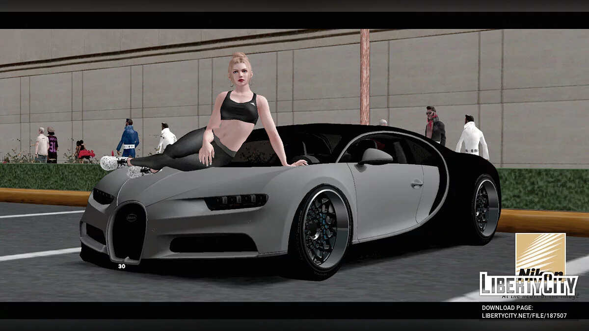 Roselia's Bugatti Chiron / GTA San Andreas (iOS, Android)