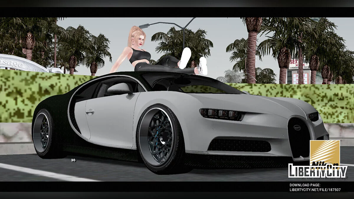 Roselia's Bugatti Chiron / GTA San Andreas (iOS, Android)