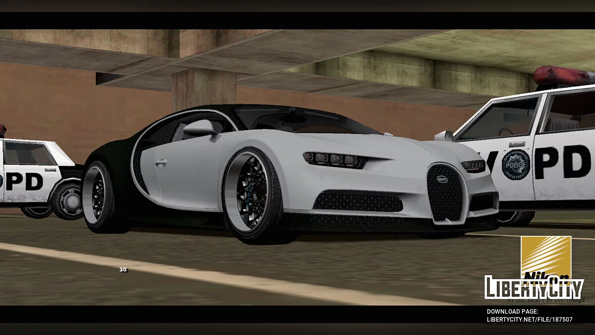 Roselia's Bugatti Chiron / GTA San Andreas (iOS, Android)