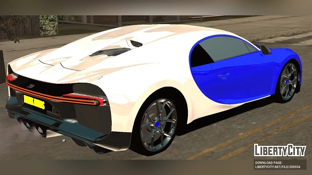 Bugatti Chiron (только DFF) / GTA San Andreas (iOS, Android)