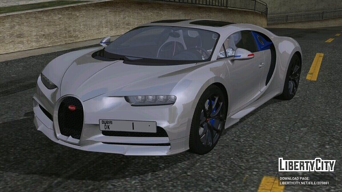 Скачать Bugatti Chiron Ans 110 for Mobile для GTA San Andreas (iOS, Android)