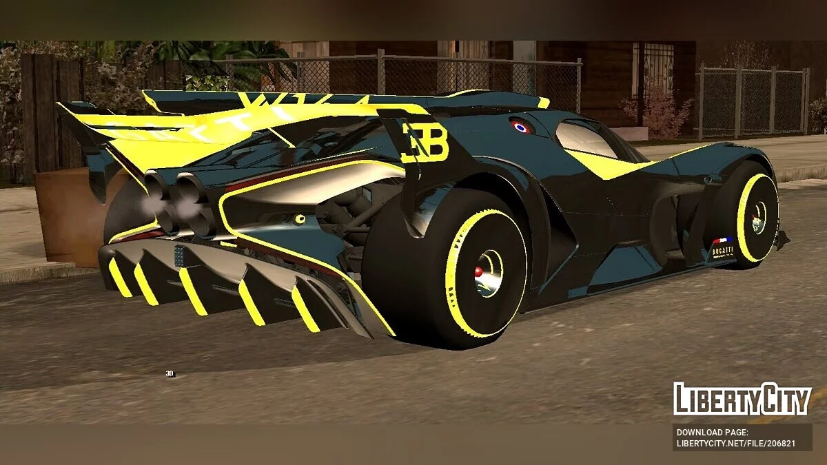 Bugatti Bolide '20 (только DFF) / GTA San Andreas (iOS, Android)