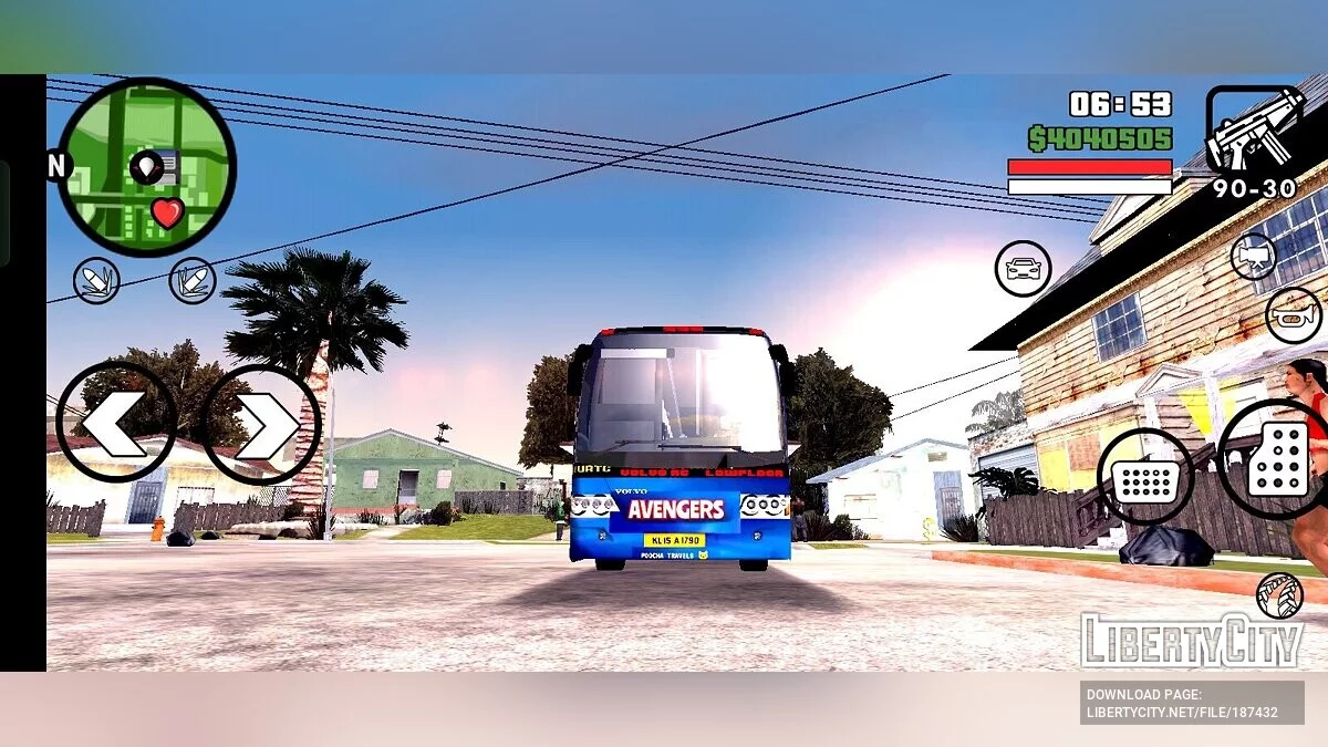 KSRTC Avengers Special Edition Bus / GTA San Andreas (iOS, Android)