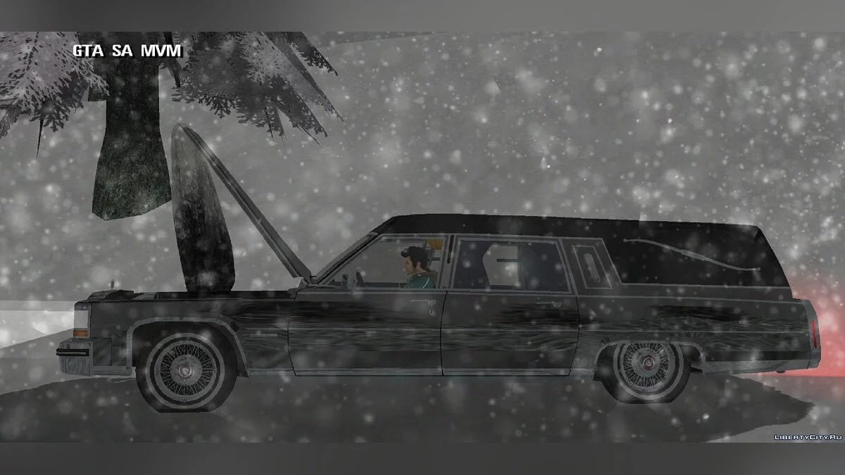 Cadillac Fleetwood Hearse 1985 / GTA San Andreas (iOS, Android)