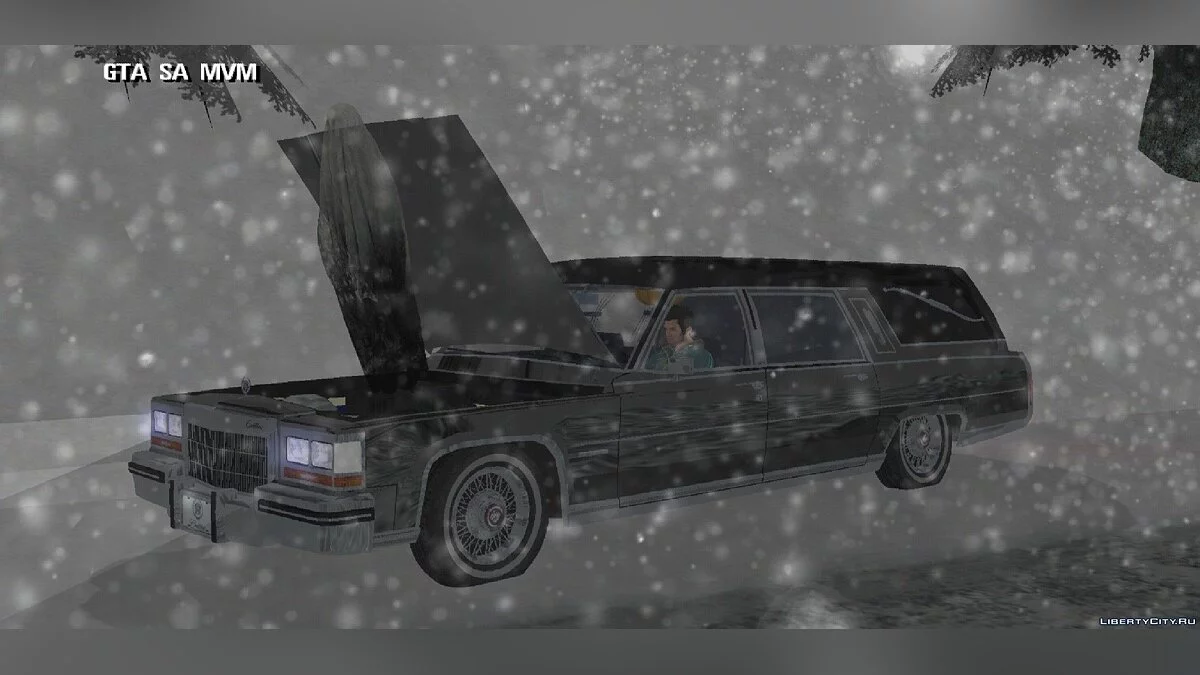 Cadillac Fleetwood Hearse 1985 / GTA San Andreas (iOS, Android)
