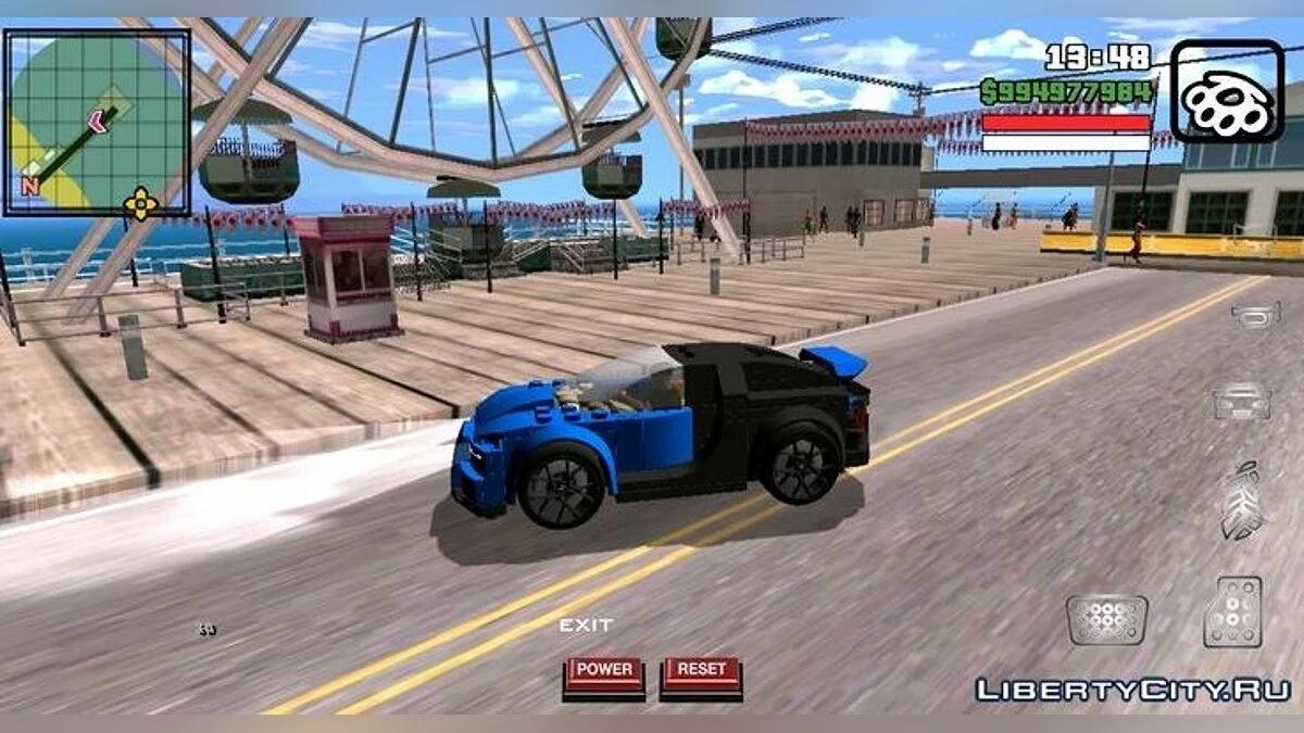 Две машины из Forza Horizon 4 (PC/Android) / GTA San Andreas (iOS, Android)