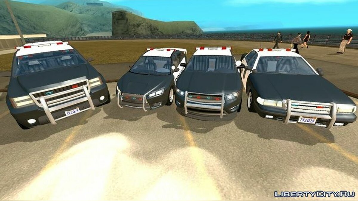 Сборник машин полиции из GTA 5 (только DFF) для GTA San Andreas (iOS, Android) - Картинка #1