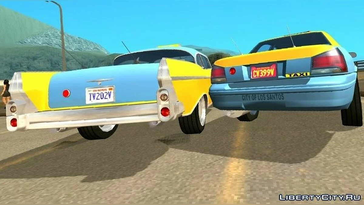 Сборник такси Downtown Cab Co. из GTA 5 (только DFF) / GTA San Andreas (iOS, Android)
