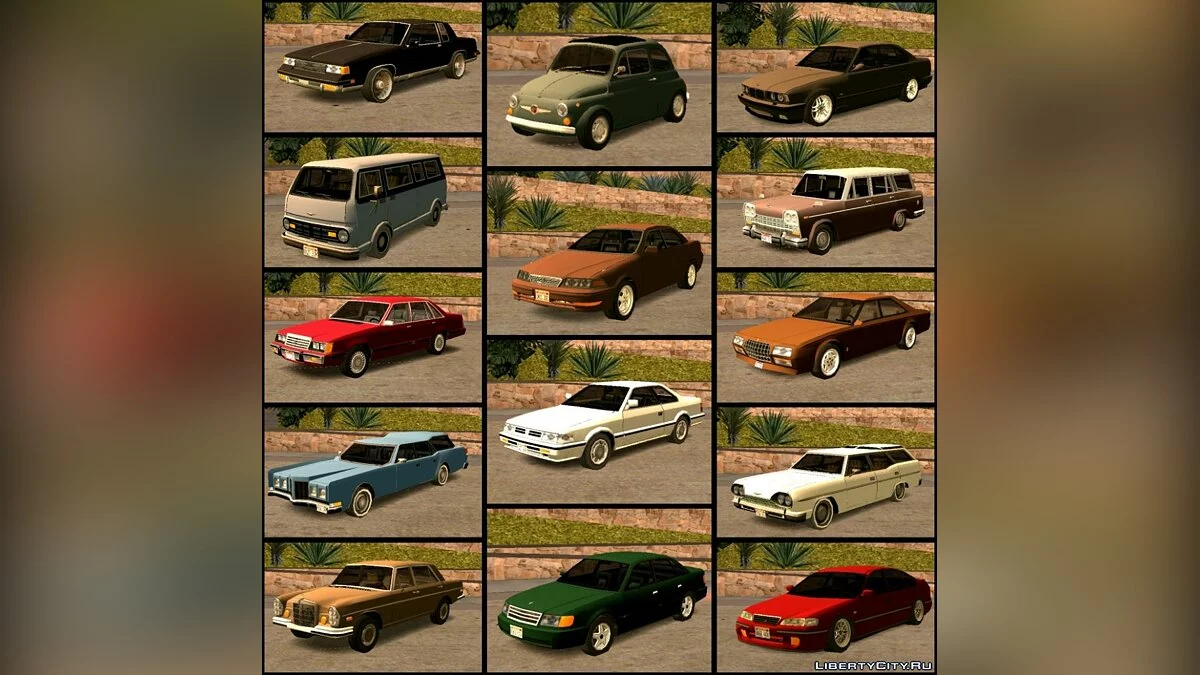Aesthetic Low Poly Cars Pack for Mobile / GTA San Andreas (iOS, Android)