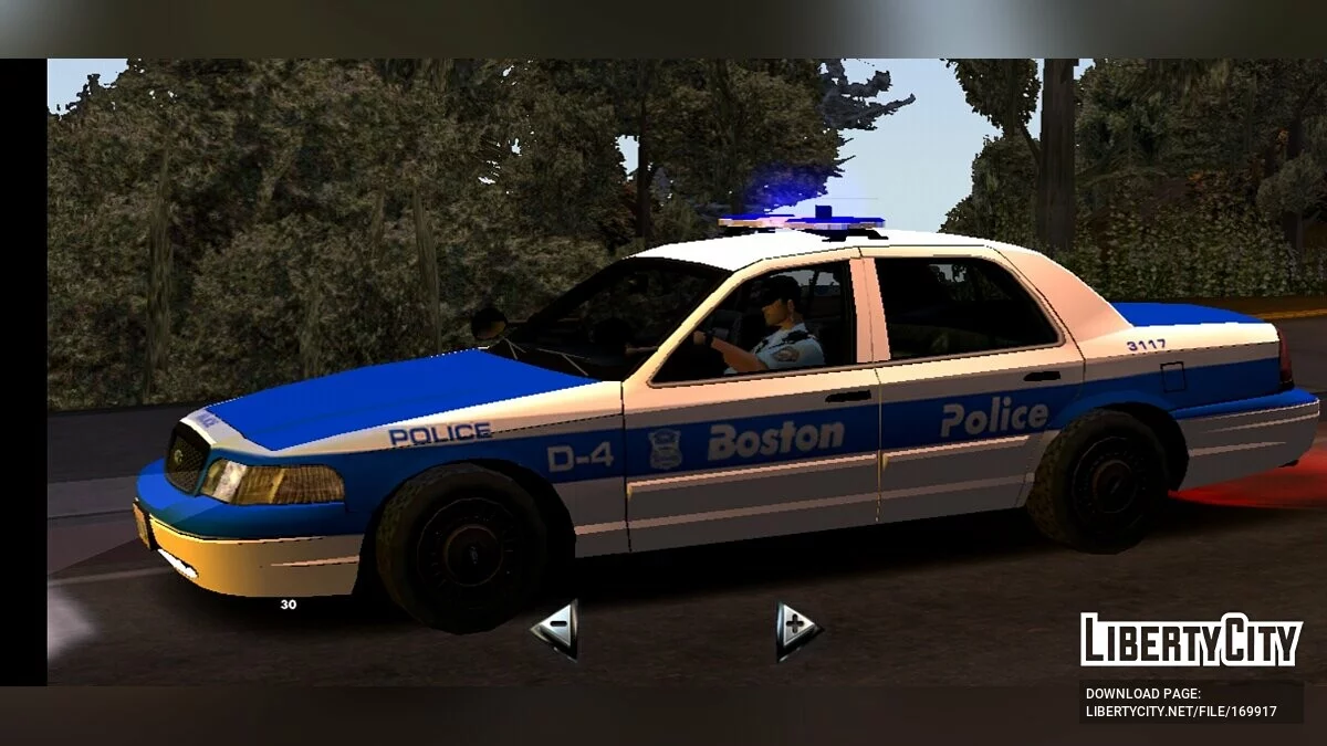 Сборник полицейских машин Бостона / GTA San Andreas (iOS, Android)