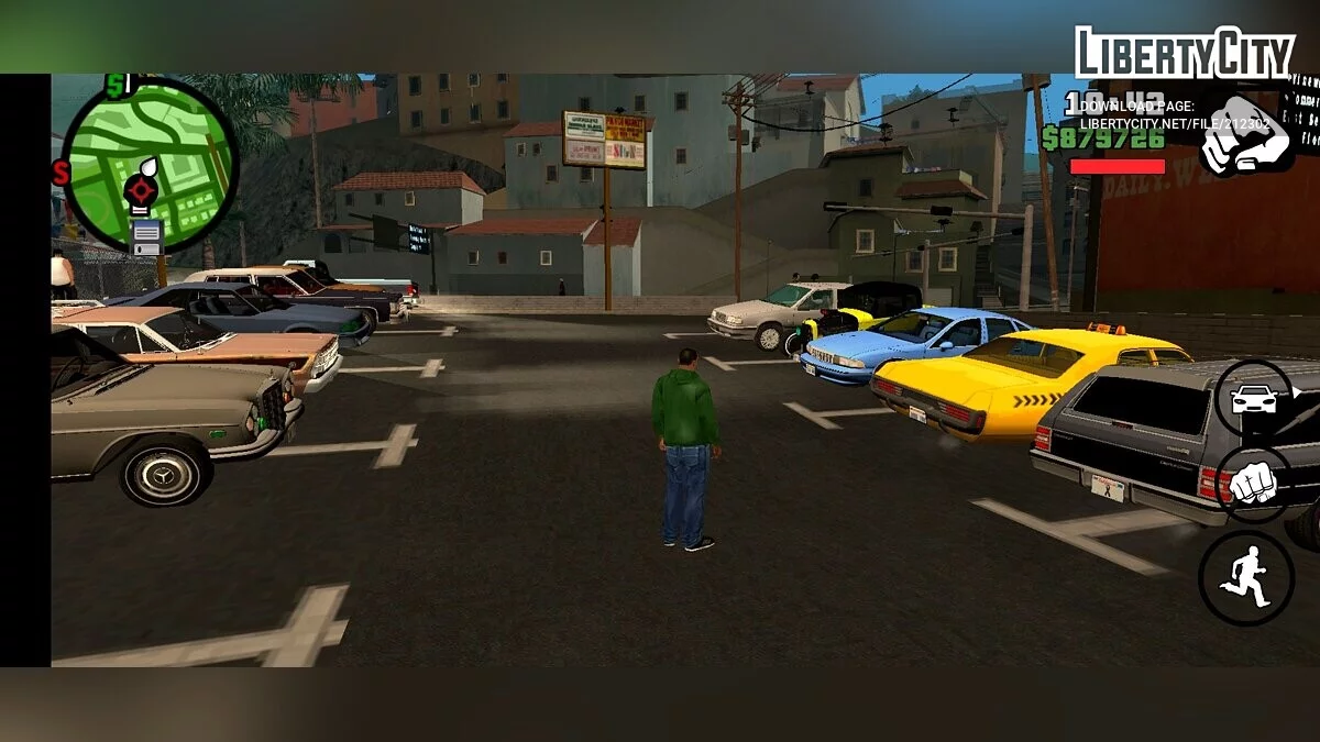 Сборник реальных машин из 90-х / GTA San Andreas (iOS, Android)