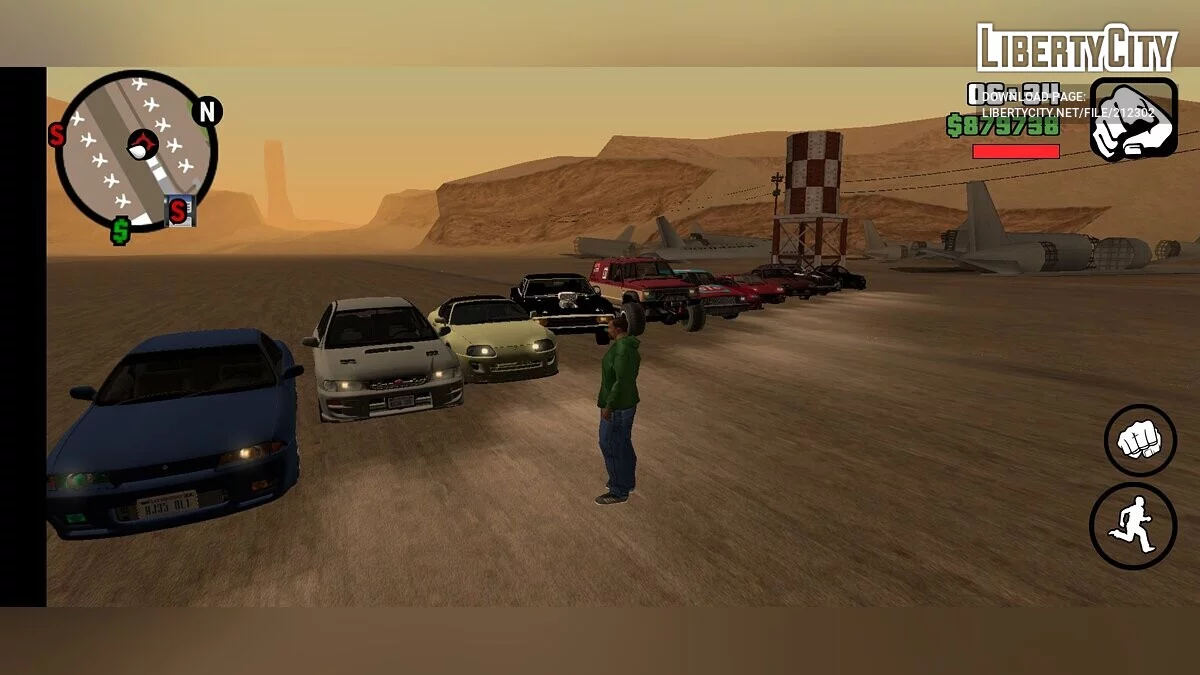 Сборник реальных машин из 90-х / GTA San Andreas (iOS, Android)