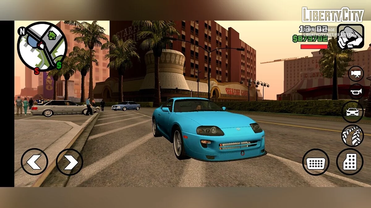 Сборник реальных машин из 90-х / GTA San Andreas (iOS, Android)