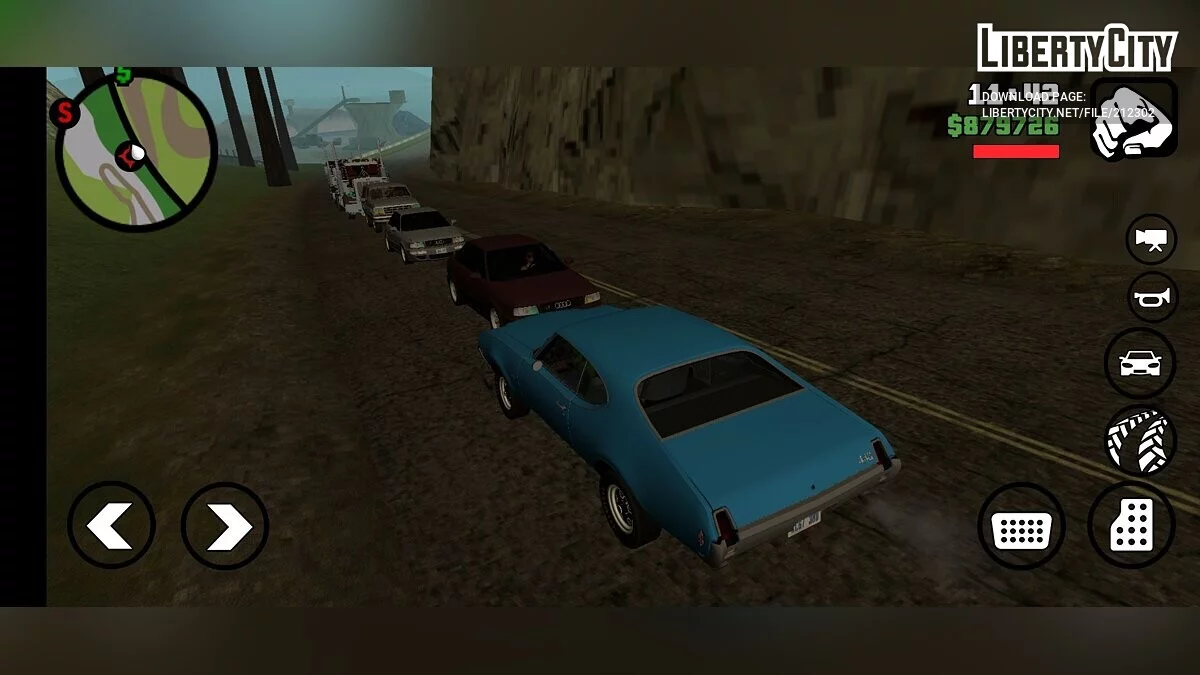 Сборник реальных машин из 90-х / GTA San Andreas (iOS, Android)