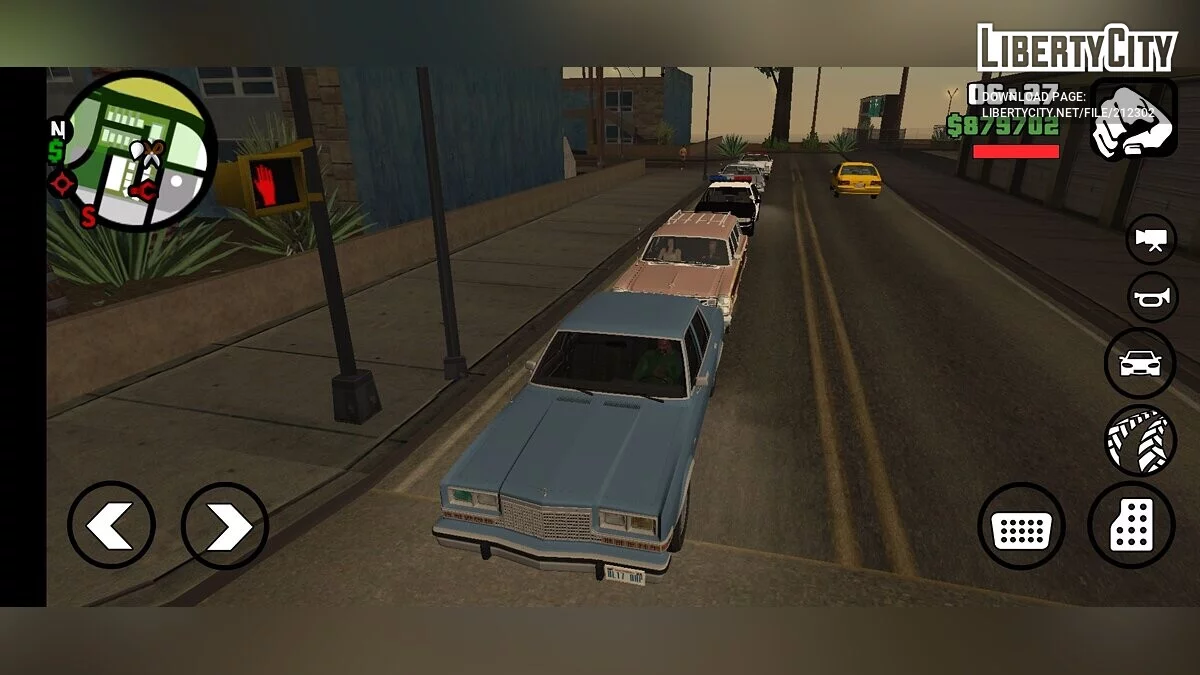 Сборник реальных машин из 90-х / GTA San Andreas (iOS, Android)