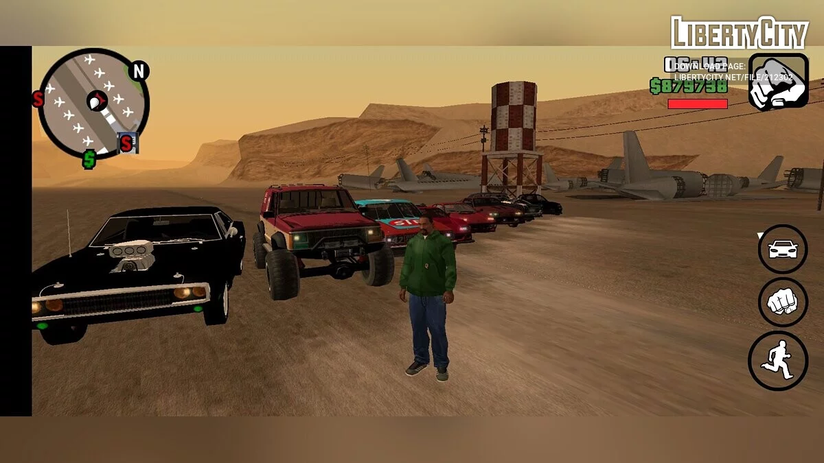 Сборник реальных машин из 90-х / GTA San Andreas (iOS, Android)