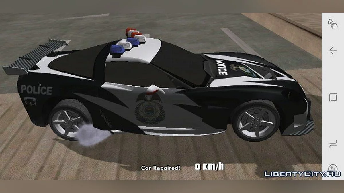 Chevrolet Corvette C6 Федеральная полиция / GTA San Andreas (iOS, Android)