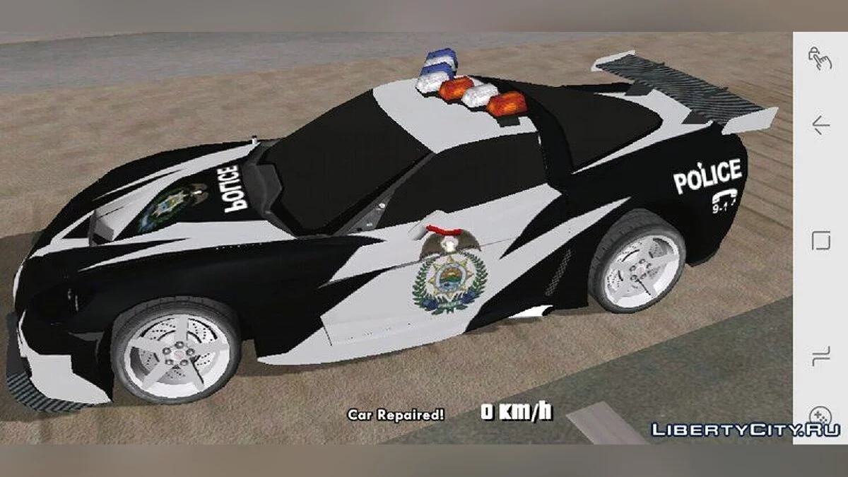 Chevrolet Corvette C6 Федеральная полиция / GTA San Andreas (iOS, Android)