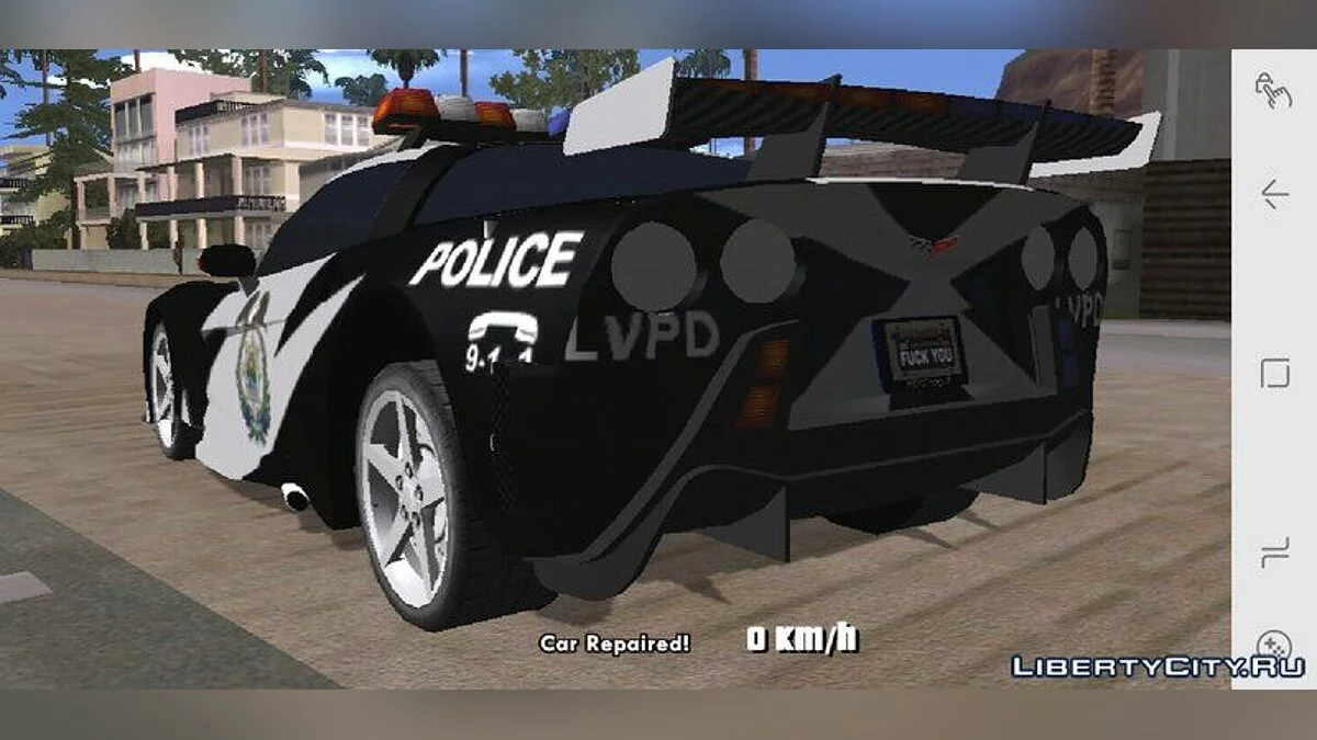 Chevrolet Corvette C6 Федеральная полиция / GTA San Andreas (iOS, Android)