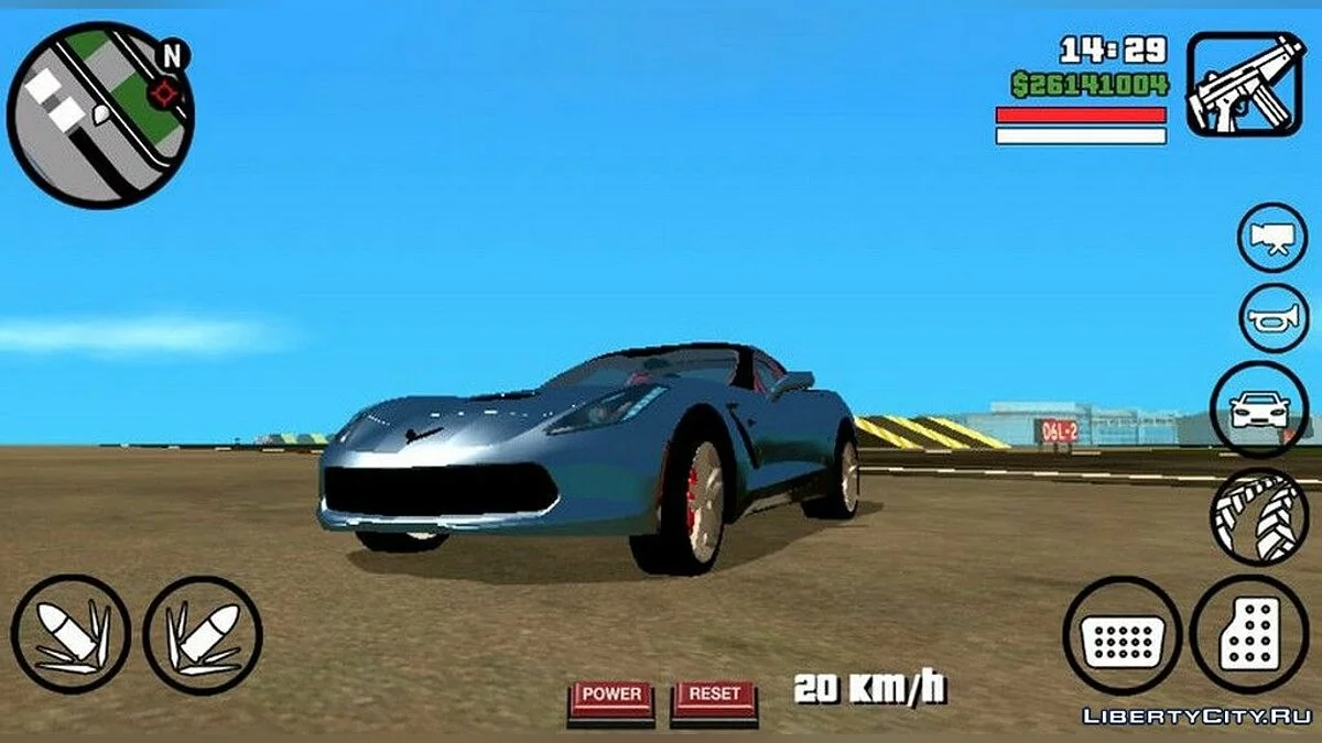 Chevrolet Corvette C7 / GTA San Andreas (iOS, Android)
