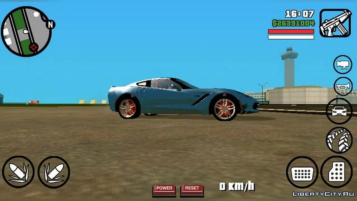 Chevrolet Corvette C7 / GTA San Andreas (iOS, Android)