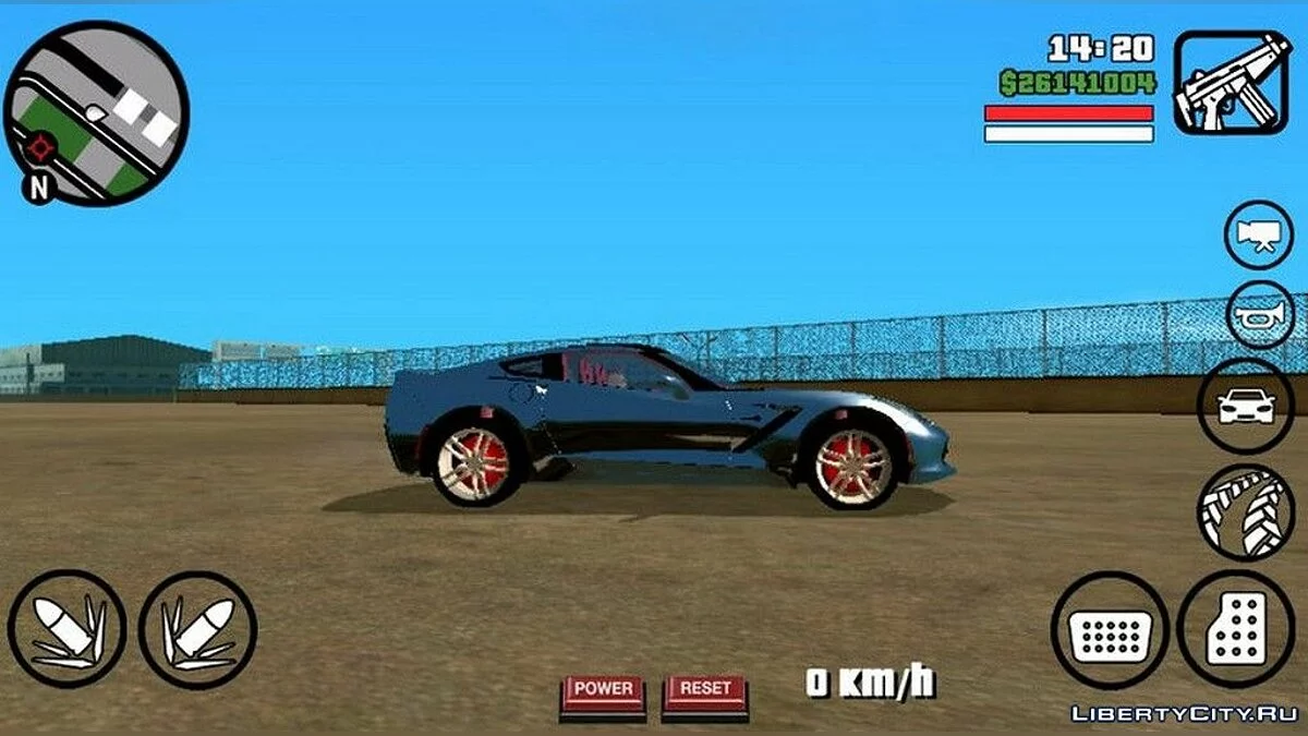 Chevrolet Corvette C7 / GTA San Andreas (iOS, Android)