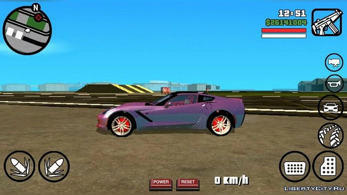 Chevrolet Corvette C7 / GTA San Andreas (iOS, Android)