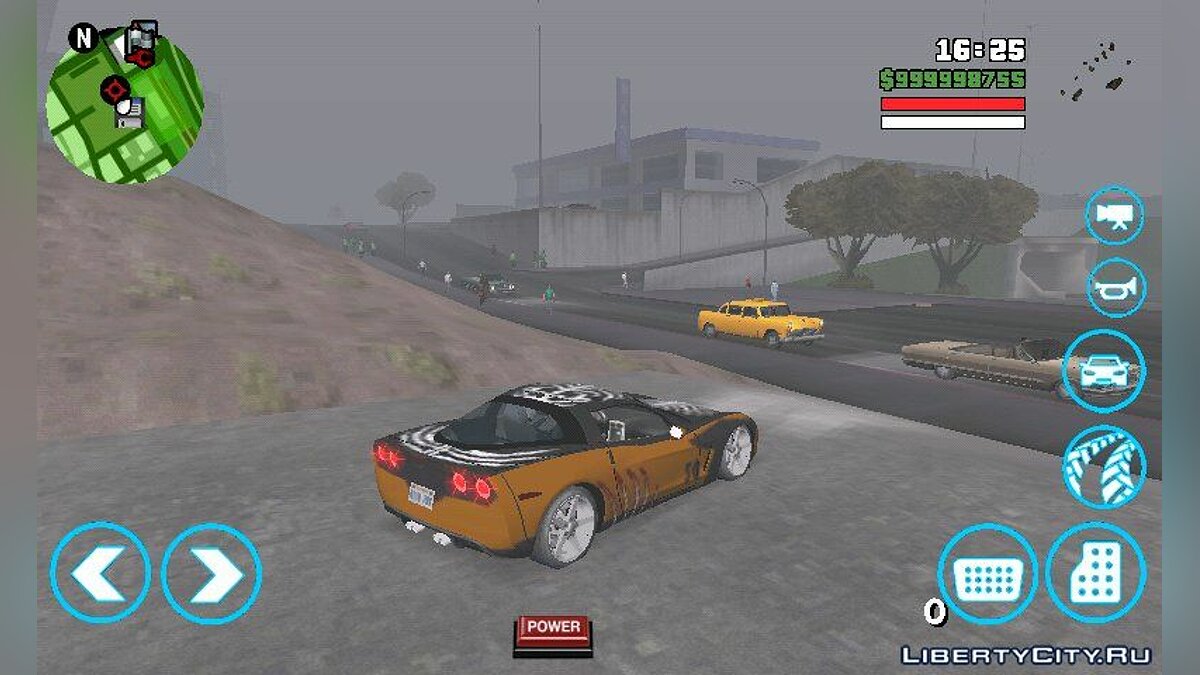 Скачать Webster Corvette C6 из NFS MW BLACKLIST для GTA San Andreas (iOS,  Android)