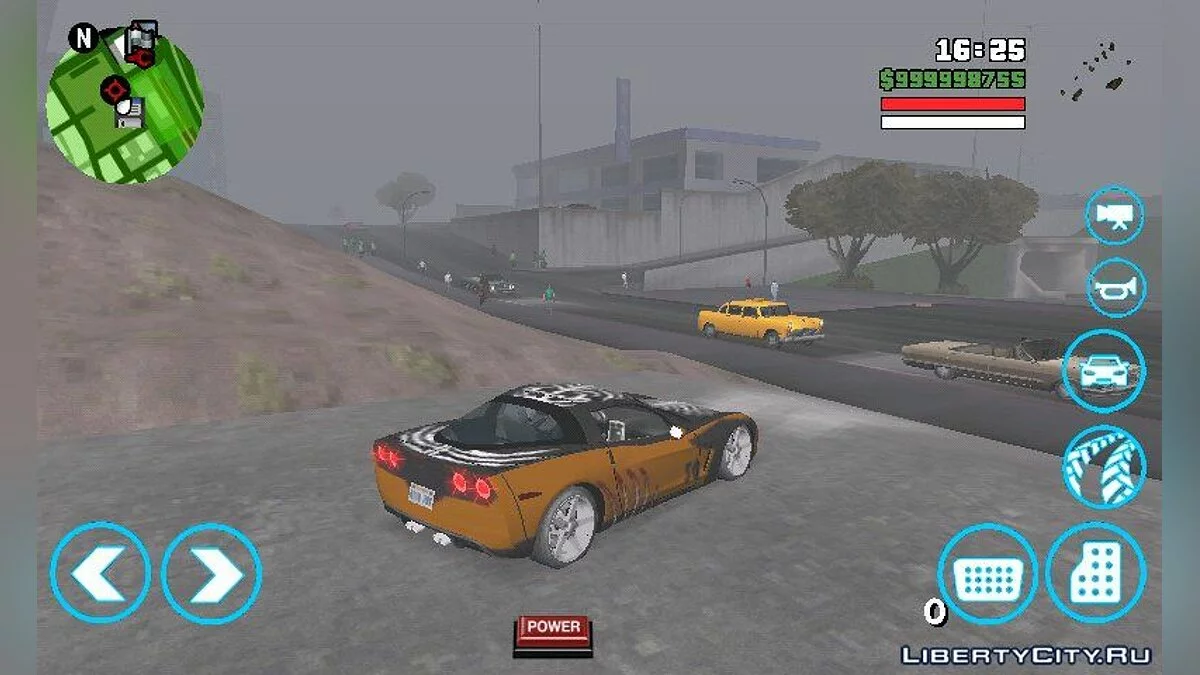 Webster Corvette C6 из NFS MW BLACKLIST / GTA San Andreas (iOS, Android)