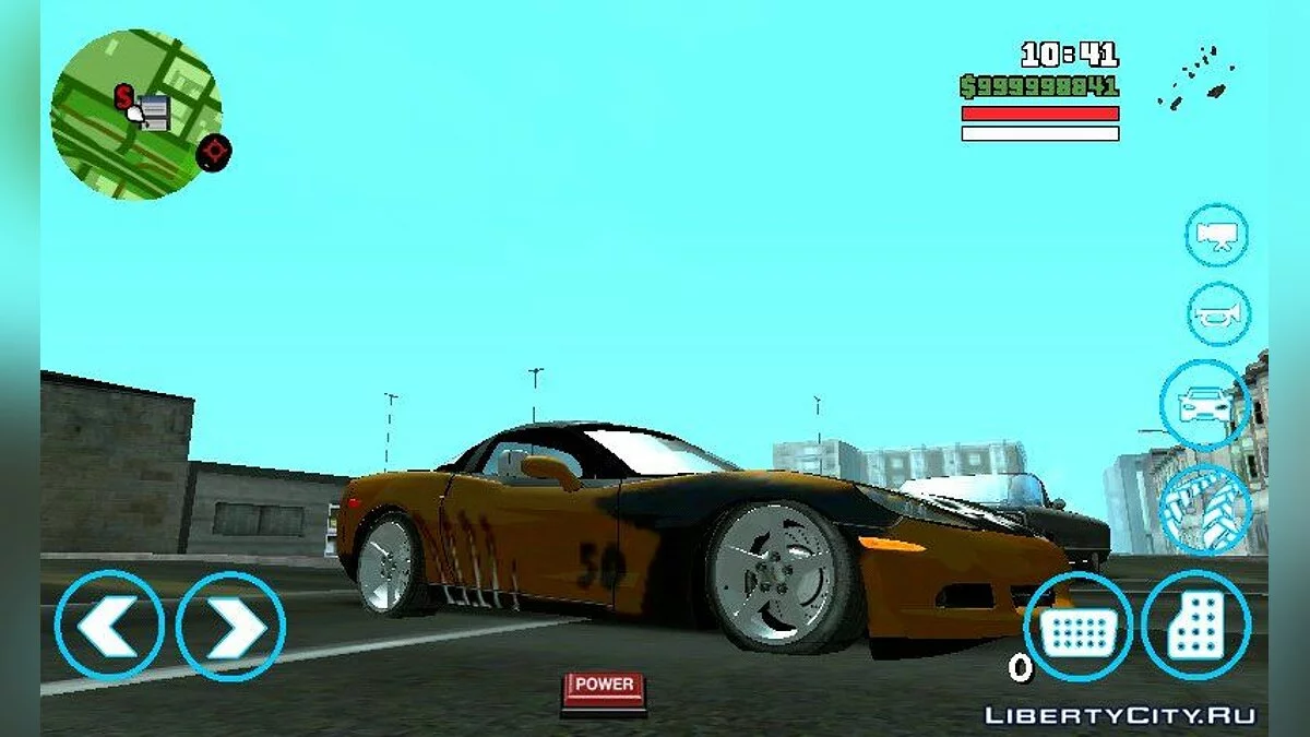 Webster Corvette C6 из NFS MW BLACKLIST / GTA San Andreas (iOS, Android)