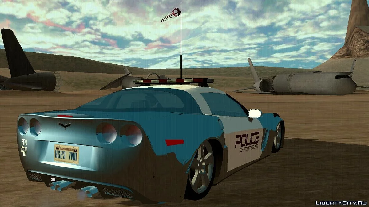 Chevrolet Corvette Z06 Police (только DFF) / GTA San Andreas (iOS, Android)
