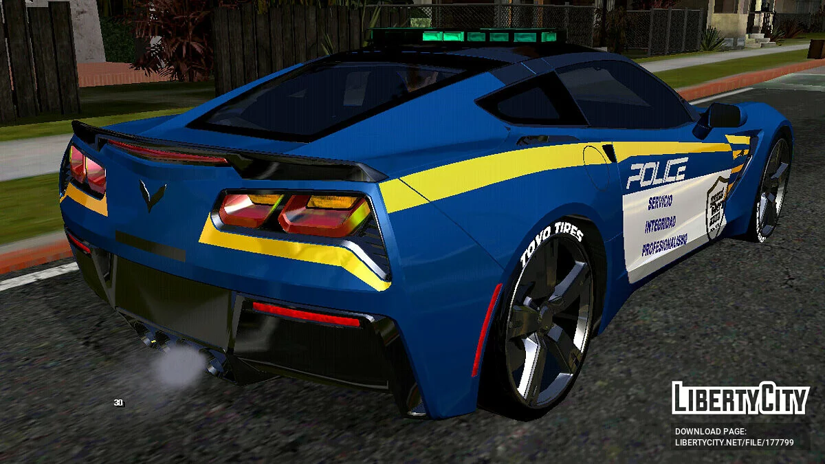 Chevrolet Corvette Stingray C7 - Полиция (только DFF) / GTA San Andreas (iOS, Android)
