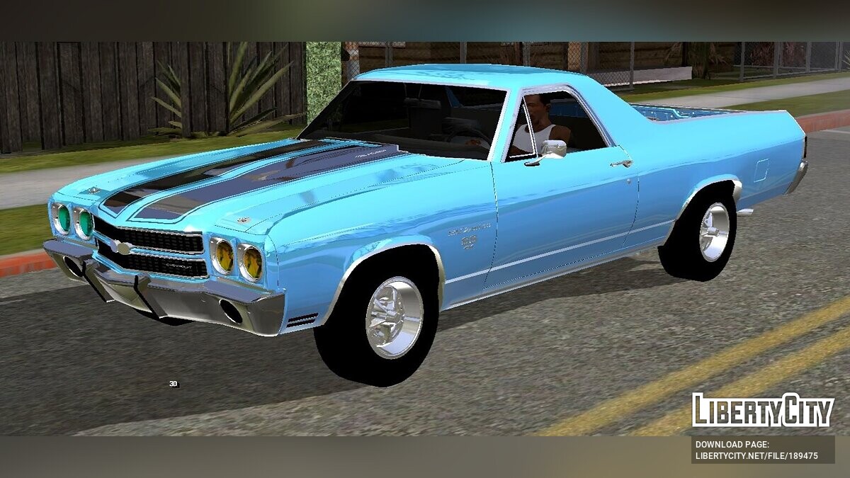 Скачать Chevrolet El Camino (только DFF) для GTA San Andreas (iOS, Android)