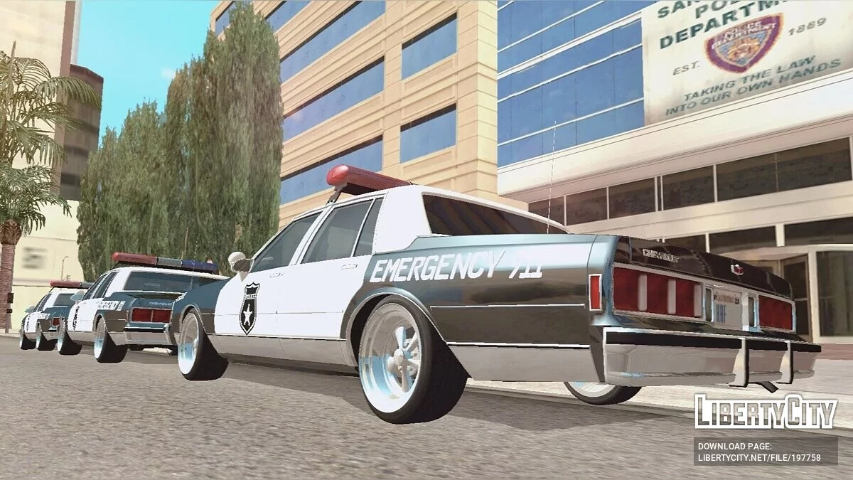 1987 Chevrolet Caprice POLICE (DFF Only) / GTA San Andreas (iOS, Android)