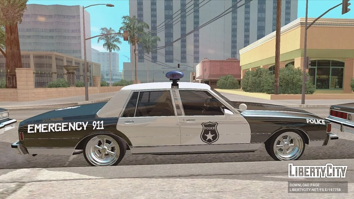 1987 Chevrolet Caprice POLICE (DFF Only) / GTA San Andreas (iOS, Android)