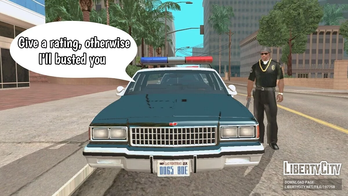 1987 Chevrolet Caprice POLICE (DFF Only) / GTA San Andreas (iOS, Android)
