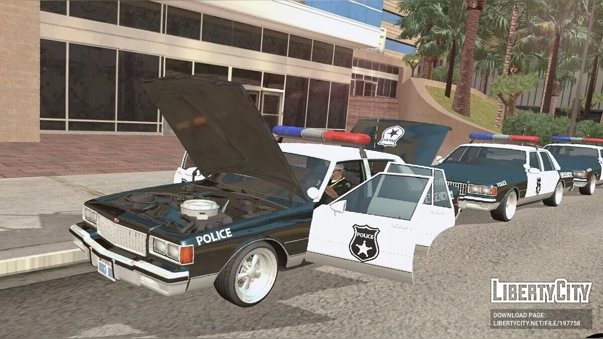 1987 Chevrolet Caprice POLICE (DFF Only) / GTA San Andreas (iOS, Android)