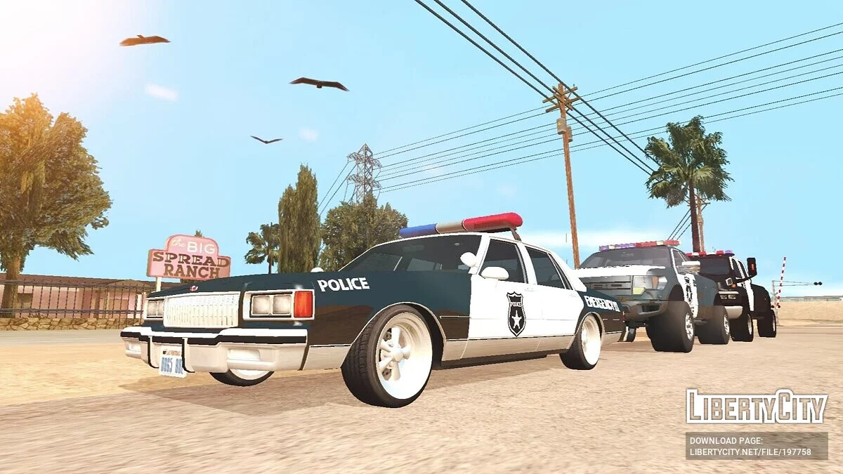 1987 Chevrolet Caprice POLICE (DFF Only) / GTA San Andreas (iOS, Android)
