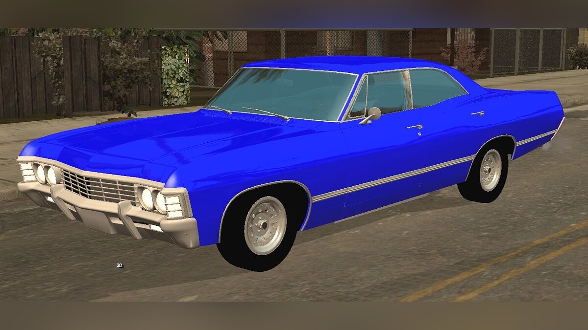 Скачать Chevrolet Impala 1967 Supernatural (только DFF) для GTA San Andreas  (iOS, Android)