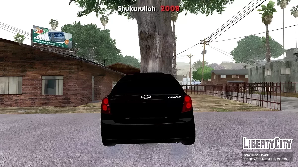 Chevrolet Gentra 2015 / GTA San Andreas (iOS, Android)