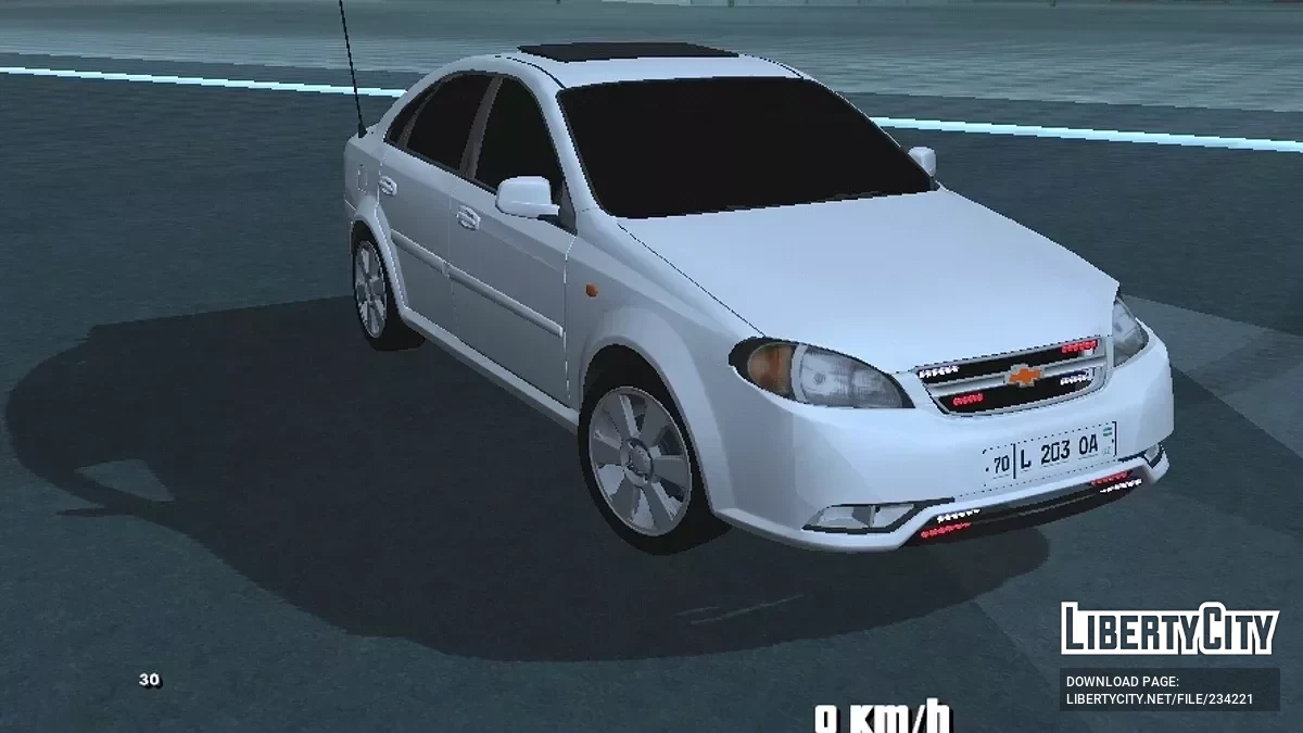 Chevrolet Gentra Oper (Uzbek Sedan) / GTA San Andreas (iOS, Android)