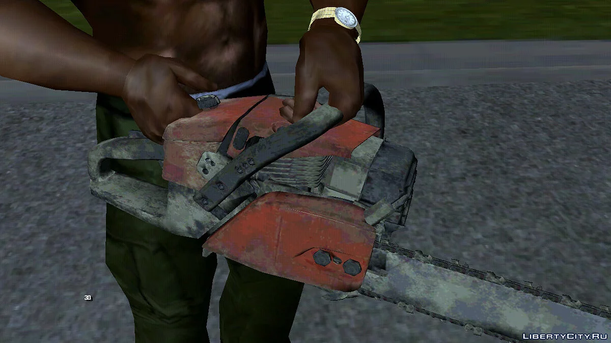 Улучшенная бензопила / GTA San Andreas (iOS, Android)